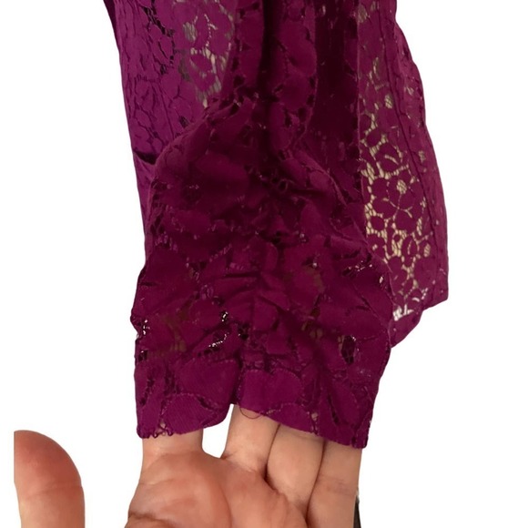 EYESHADOW Lace Purple Blazer Size S - Picture 5 of 8